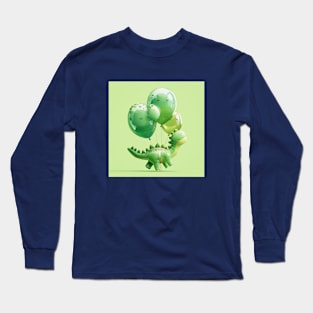 Dinosaur Balloons I Long Sleeve T-Shirt